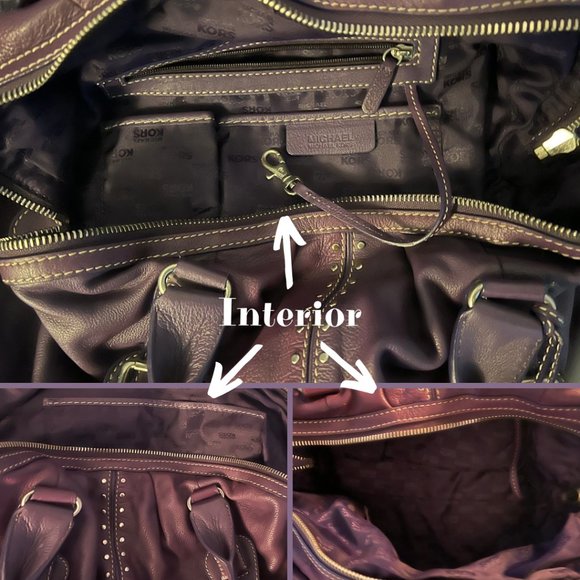 Michael Kors Leather Studded Purse - Picture 4 of 5